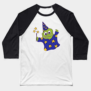 Froggy Wizard (blue) Baseball T-Shirt